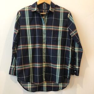 Madewell Button Up Plaid Flannel Size XS